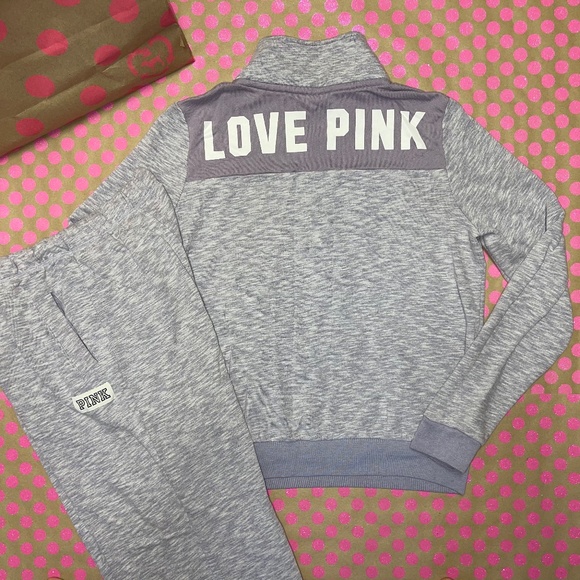 Victoria Secret PINK Half Zip Sweater & Boyfriend Pants Set - Picture 4 of 4